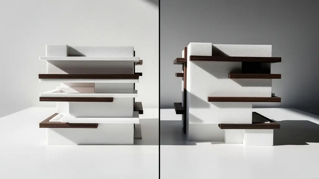 Comparación visual de la incidencia solar en fachadas sur y oeste de una vivienda passivhaus
