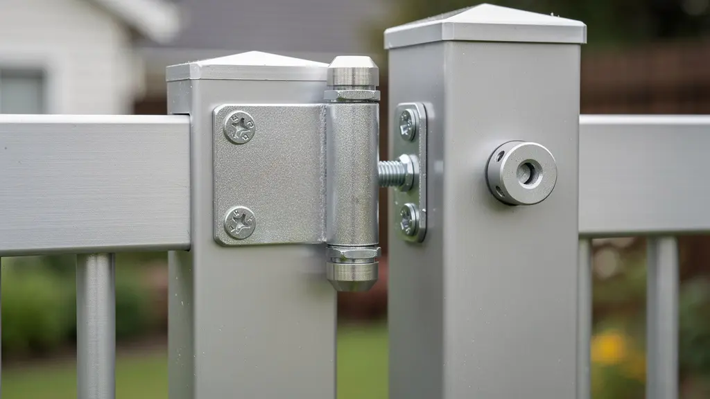 Mecanismo de bisagra de puerta batiente exterior en aluminio